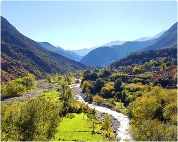 excursion pour la vallée de l'ourika